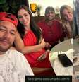 Neymar e Bruna Biancardi recebem amigos na primeira noite na nova mansão em Santos  Foto: Reprodução/Instagram / Contigo
