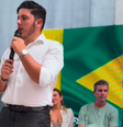 Álvaro Lira em evento oficial da prefeitura que marcou a retomada do ano letivo nas escolas municipais  Foto: Reprodução/Instagram:@alvarolira_