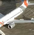 Avião ficou danificado após colisão no Galeão   Foto: Reprodução/TV Globo