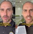Eduardo Bolsonaro em vídeo publicado no Instagram  Foto: Reprodução/Instagram/Eduardo Bolsonaro