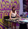 Daniele Hypolito tentou completar a montagem do quebra-cabeça no quarto do "Barrado no Baile"  Foto: Reprodução/TV Globo