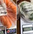 Alimentos apresentaram diferença de aproximadamente 230g  Foto: Reprodução/Tiktok/@dudafetzner.live