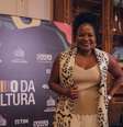 Margareth Menezes no lançamento do Trio da Cultura, em Salvador (BA)  Foto: Diogo Andrade/Trio da Cultura