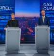 Olaf Scholz (SPD), Robert Habeck (Verdes), Friedrich Merz (CDU) e Alice Weidel (AfD) se enfrentam em debate a uma semana das eleições  Foto: DW / Deutsche Welle