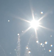 Imagem mostra sol forte em céu limpo  Foto: Reprodução/TV Globo / Flipar