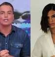 Léo Dias diz que Bruna Marquezine entrou em contato após pedido de desculpas e mostra mensagem da atriz  Foto: Reprodução/SBT/Instagram/@brunamarquezine