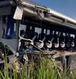  Ônibus destruído após a colisão com um caminhão que deixou ao menos 12 mortos no interior de SP  Foto: HIGOR GONÇALVES/ALTAPHOTO/ESTADÃO CONTEÚDO