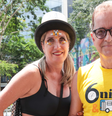 Carlos Tramontina e o meme em sua camiseta  Foto: Tomzé Fonseca / AgNews