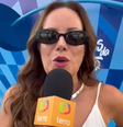Regina Volpato nos bastidores do Ensaios da Anitta  Foto: Reprodução
