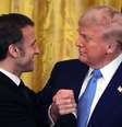 Macron e Trump discutem tropas europeias na Ucrânia e fim da guerra em encontro nos EUA  Foto: Tasos Katopodis/Getty Images