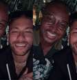 Neymar posta foto com Thiaguinho  Foto: Reprodução/Instagram/Neymar