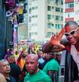 Leo Santana chega para o primeiro dia de carnaval  Foto: Márcio Reis / Agnews