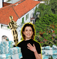 Quer morar na casa de 'Ainda Estou Aqui'? Com 500 m², piscina aquecida e garagem para 3 veículos, mansão de luxo onde Fernanda Torres gravou vale fortuna de tirar o fôlego.  Foto: Getty Images, Divulgação / Bossa Nova Sotheby´s / Purepeople