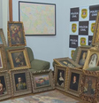 Polícia encontrou diversas obras de arte sacra em apartamento no Centro de SP  Foto: Reprodução/TV Globo