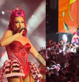Gloria Groove se desequilibrou em show de carnaval no Recife.  Foto: Reprodução / X / TikTok