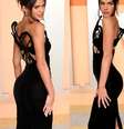 Veludo preto, recortes no busto e mais: Bruna Marquezine investe em vestido longo ousado para festa pós-Oscar 2025.  Foto: Getty Images / Purepeople