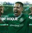  Foto: Divulgação/Palmeiras - Legenda: Agora, sim! Roque já está na área! / Jogada10