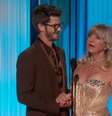 Goldie Hawn e Andrew Garfield  Foto: Reprodução/X/@ABC