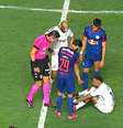 Neymar marcou um dos gols do Peixe na vitória contra o Bragantino.  Foto: Reprodução/TV