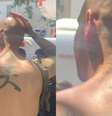Homem com tatuagem de suástica seria um estrangeiro.   Foto: Reprodução/Redes sociais 