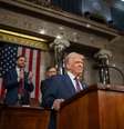 Presidente Donald Trump discursa para o Congresso dos Estados Unidos  Foto: Reprodução/X @whitehouse