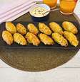 Bolinhos de arroz sem trigo na Airfryer - sequinhos e crocantes  Foto: Bake and Cake Gourmet