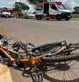 A viatura teria derrapado em algumas pedras, resultando no atropelamento do ciclista de 73 anos de idade  Foto: Reprodução / Contigo