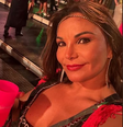 Foto que Danielle tirou quando chegou no Camarote Arpoador, na Sapucaí  Foto: Reprodução/Instagram/@dra.danielle.buenaga
