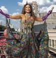 Daniela Mercury comanda megabloco na área central de São Paulo, neste domingo, 9, encerrando a folia paulistana este ano.  Foto: Ricardo Matsukawa/Especial para o Terra