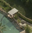Mansão tem piscina, lago artificial com deck e peixes, academia, área para churrasco, e outros luxos  Foto: Reprodução/TV Globo