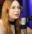 Luana Santos fingia ser repórter do 'ESPN'  Foto: Reprodução/Youtube / Mais Novela