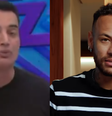 Leo Dias diz que pai de Neymar comprou vídeo que mostrava filho entrando no quarto com modelos  Foto: Reprodução/ SBT e Instagram / Contigo