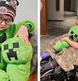 Kevin, diagnosticado com DIPG, condição que afeta o tronco cerebral, teve a oportunidade de assistir sessão especial de Um Filme Minecraft  Foto: Reprodução / Redes Sociais / Perfil Brasil