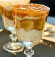 SOBREMESA DE TAPIOCA CREMOSA COM BANANA CARAMELIZADA  Foto: Bake and Cake Gourmet
