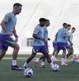 Jogadores da seleção treinam para jogos das Eliminatórias  Foto: Rafael Ribeiro/CBF
