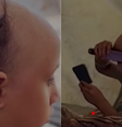 Criança fica careca após choque nervoso provocado por guerra em Gaza   Foto: Reprodução/CNN