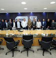 Times da Libra se manifestaram contra a fala de Alejandro Domínguez  Foto: Rodrigo Corsi/FPF