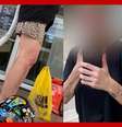 Mulher arremessa capacete de entregador em discussão por código em Santos: ‘Meu marido é promotor’  Foto: Reprodução