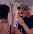 "Quero ouvir risada", provocou Aline  Foto: Reprodução/TV Globo