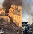 Incêndio no parque temático Epcot, no complexo Disney World, em Orlando, EUA.  Foto: Reprodução/Redes sociais