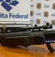 Fuzil anti-drones foi importado por facção como "brinquedo eletrônico"  Foto: Reprodução/Fantástico/TV Globo