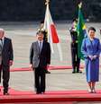 Lula e Janja foram recebidos pelo imperador Naruhito e pela imperatriz Masako na manhã de terça-feira (25/03, no horário de Tóquio)  Foto: Ricardo Stuckert/PR / BBC News Brasil