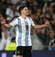  Foto: Divulgação/Conmebol - Legenda: Julián Alvárez disse que frase de Raphinha serviu de combustível para Argentina / Jogada10
