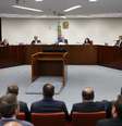 Primeira Turma do Supremo Tribunal Federal (STF) continua o julgamento sobre o recebimento da denúncia da Procuradoria-Geral da República (PGR) contra o ex-presidente Jair Bolsonaro (PL) e sete aliados  Foto: Antonio Augusto/STF