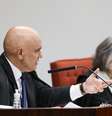 Alexandre de Moraes e Cármen Lúcia durante segundo dia de julgamento no STF  Foto: Antonio Augusto/STF