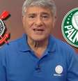 Ex-Globo, Cléber Machado comandou a transmissão da partida na qual o Corinthians triunfou e a Record teve maior média de audiência do ano  Foto: Fotomontagem: Sala de TV