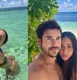 Sabrina Sato e Nicolas Prattes mostram fotos da lua de mel em ilha paradisíaca  Foto: @sabrinasato via Instagram / Estadão