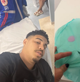 O barbeiro Átila Amorin foi atingido nas costas pelo tiro  Foto: Reprodução/Instagram/@atilaamorin_