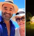 Ana Maria Braga e seu noivo; imagem da capela iluminada  Foto: Reprodução Instagram | Reprodução Globoplay