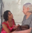 Fernanda Montenegro ao lado de Linn  Foto: Reprodução/Instagram/Fernanda Montenegro